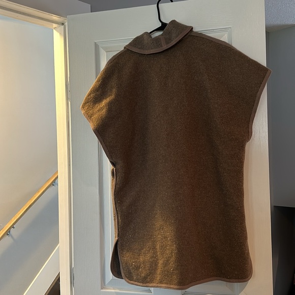 Brown wool open cardigan - Picture 3 of 3